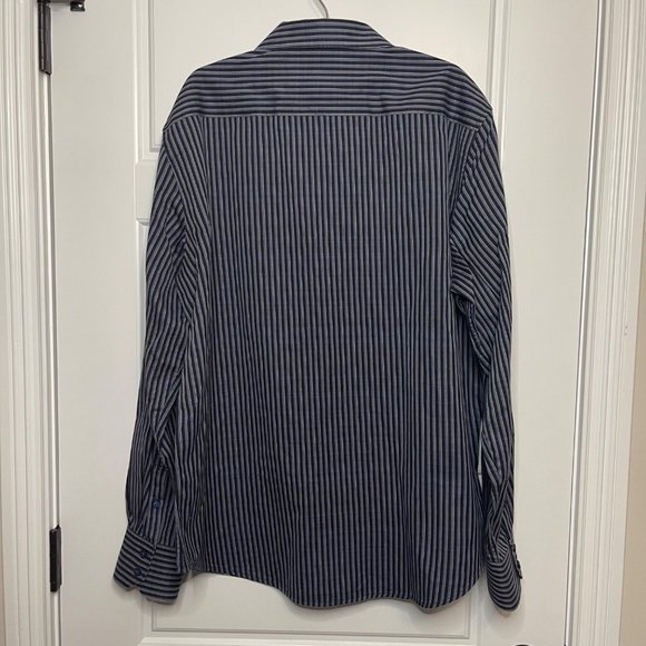 Robert Graham Men's Striped 100% Cotton Classic Fit Button Up Dress Shirt Sz XL - Picture 4 of 9